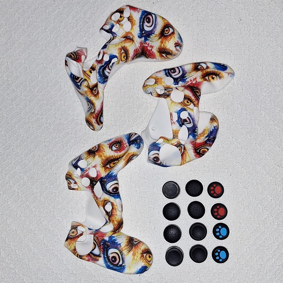 ๐ 15 pc set Anti-Slip Soft Silicone PS4 Controller Cover Skin Set Playstation - Picture 2 of 6